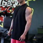 Mens Gym Training 95%cotton5%Spandex Tank Top YB009