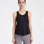 Womens Activewear Yoga 87%Nylon 13%spandex Tank Top YB208