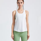 Womens Activewear Yoga 87%Nylon 13%spandex Tank Top YB208