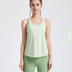 Womens Activewear Yoga 87%Nylon 13%spandex Tank Top YB208