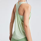 Womens Activewear Yoga 87%Nylon 13%spandex Tank Top YB208