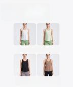 Womens Activewear Yoga 87%Nylon 13%spandex Tank Top YB208