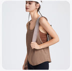 Womens Activewear Yoga 87%Nylon 13%spandex Tank Top YB208