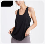 Womens Activewear Yoga 87%Nylon 13%spandex Tank Top YB208
