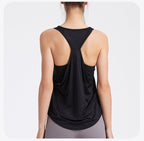 Womens Activewear Yoga 87%Nylon 13%spandex Tank Top YB208