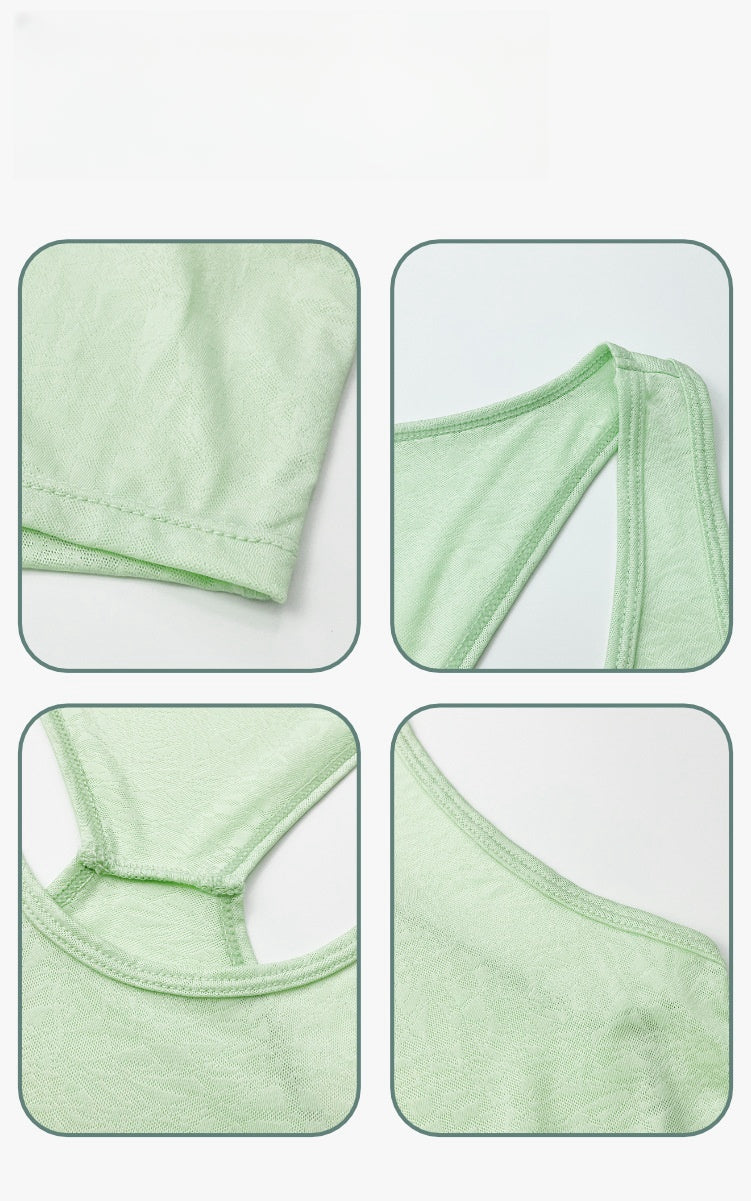 Womens Activewear Yoga 87%Nylon 13%spandex Tank Top YB208