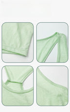 Womens Activewear Yoga 87%Nylon 13%spandex Tank Top YB208