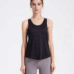 Womens Activewear Yoga 87%Nylon 13%spandex Tank Top YB208