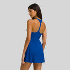 Womens Sports Workout 75%Nyolon 25%Spandex Tennis Dress YDQ-1 print logo 2