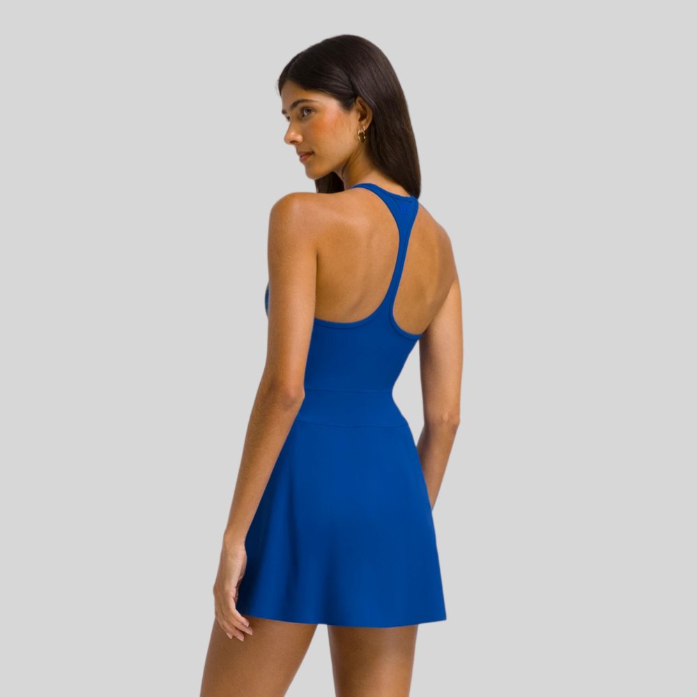 Womens Sports Workout 75%Nyolon 25%Spandex Tennis Dress YDQ-1 print logo 2