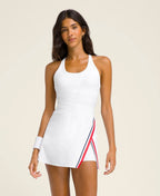 Womens Sports Workout 75%Nyolon 25%Spandex Tennis Dress YDQ-1 print logo 28