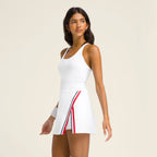 Womens Sports Workout 75%Nyolon 25%Spandex Tennis Dress YDQ-1 print logo 30