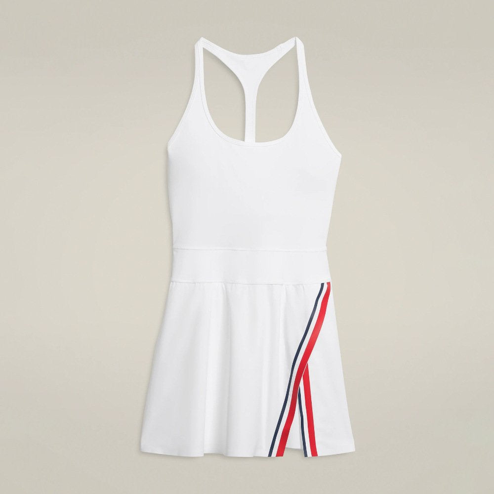 Womens Sports Workout 75%Nyolon 25%Spandex Tennis Dress YDQ-1 print logo 5