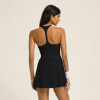 Womens Sports Workout 75%Nyolon 25%Spandex Tennis Dress YDQ-1 print logo 8
