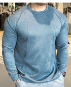 Mens Casual Sportswear 95%polyester 5%spandex Long Sleeve Shirt YH-CX17 print logo 26