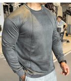 Mens Casual Sportswear 95%polyester 5%spandex Long Sleeve Shirt YH-CX17 print logo 43