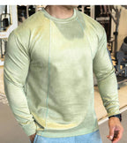 Mens Casual Sportswear 95%polyester 5%spandex Long Sleeve Shirt YH-CX17 print logo 27