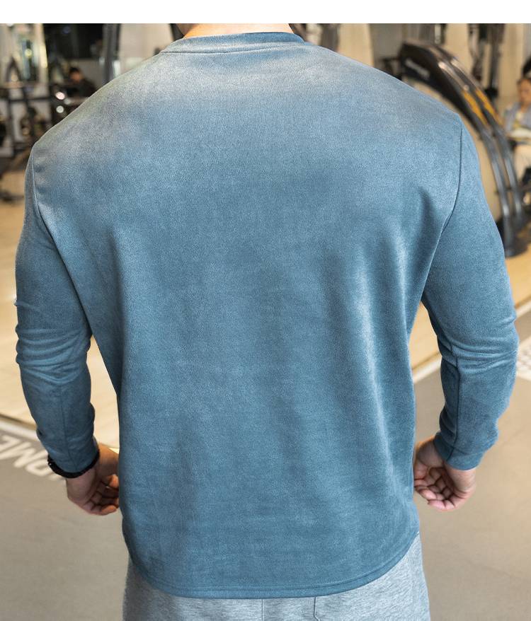 Mens Casual Sportswear 95%polyester 5%spandex Long Sleeve Shirt YH-CX17 print logo 31