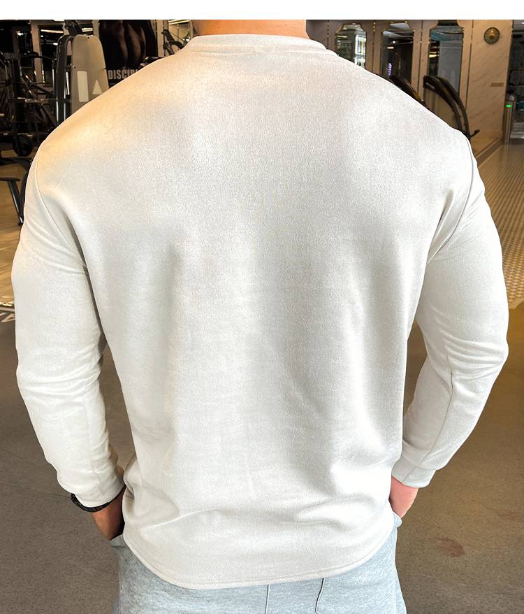Mens Casual Sportswear 95%polyester 5%spandex Long Sleeve Shirt YH-CX17 print logo 28