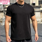 Mens Gym Sportswear 100% cotton T Shirt YH-TX33 print logo 14