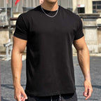 Mens Gym Sportswear 100% cotton T Shirt YH-TX33 print logo 7