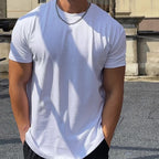 Mens Gym Sportswear 100% cotton T Shirt YH-TX33 print logo 19