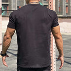 Mens Gym Sportswear 100% cotton T Shirt YH-TX33 print logo 16