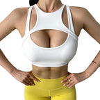Womens Fitness Workout 76%Nylon 24%Spandex Sports Sexy Bra YL065 print logo 26