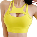 Womens Fitness Workout 76%Nylon 24%Spandex Sports Sexy Bra YL065 print logo 4