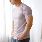 Mens Gym Training 95% Polyester 5% Spandex T Shirt YW-L-5001 print logo 23