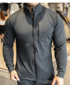 Mens Sports Workout 90%polyester 10%spandex Jacket YX-C01 print logo 27