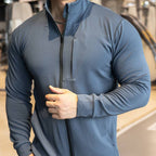 Mens Sports Workout 90%polyester 10%spandex Jacket YX-C01 print logo 7