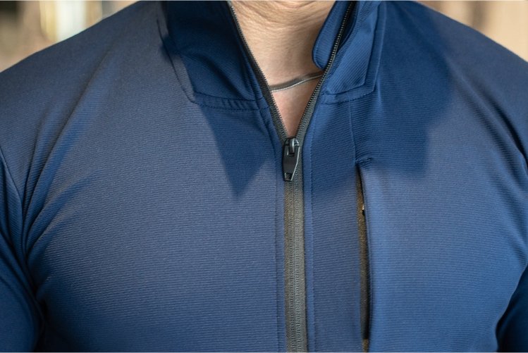 Mens Sports Workout 90%polyester 10%spandex Jacket YX-C01 print logo 20