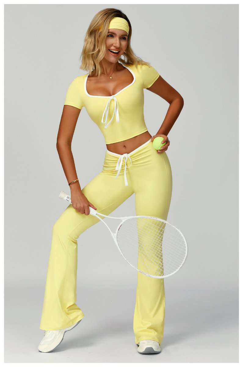 Womens Sports 78%Nylon 22%Spandex Yoga Set Z-2017 - flares pants print logo 37