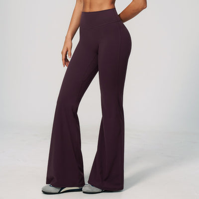 Womens Workout Training 70%nylon 30%spandex Yoga Sets Z-4208 - Flare Leggings
