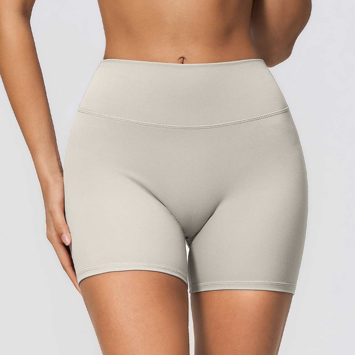 Womens Workout Training 70%nylon 30%spandex Yoga Sets Z-4208 - shorts print logo 3