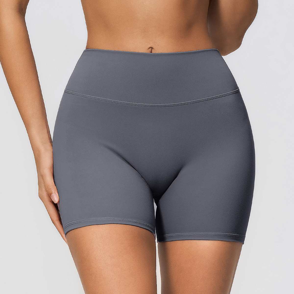 Womens Workout Training 70%nylon 30%spandex Yoga Sets Z-4208 - shorts print logo 4