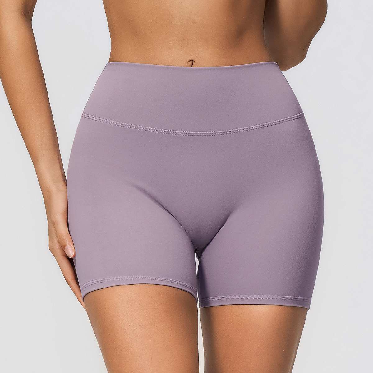 Womens Workout Training 70%nylon 30%spandex Yoga Sets Z-4208 - shorts print logo 5