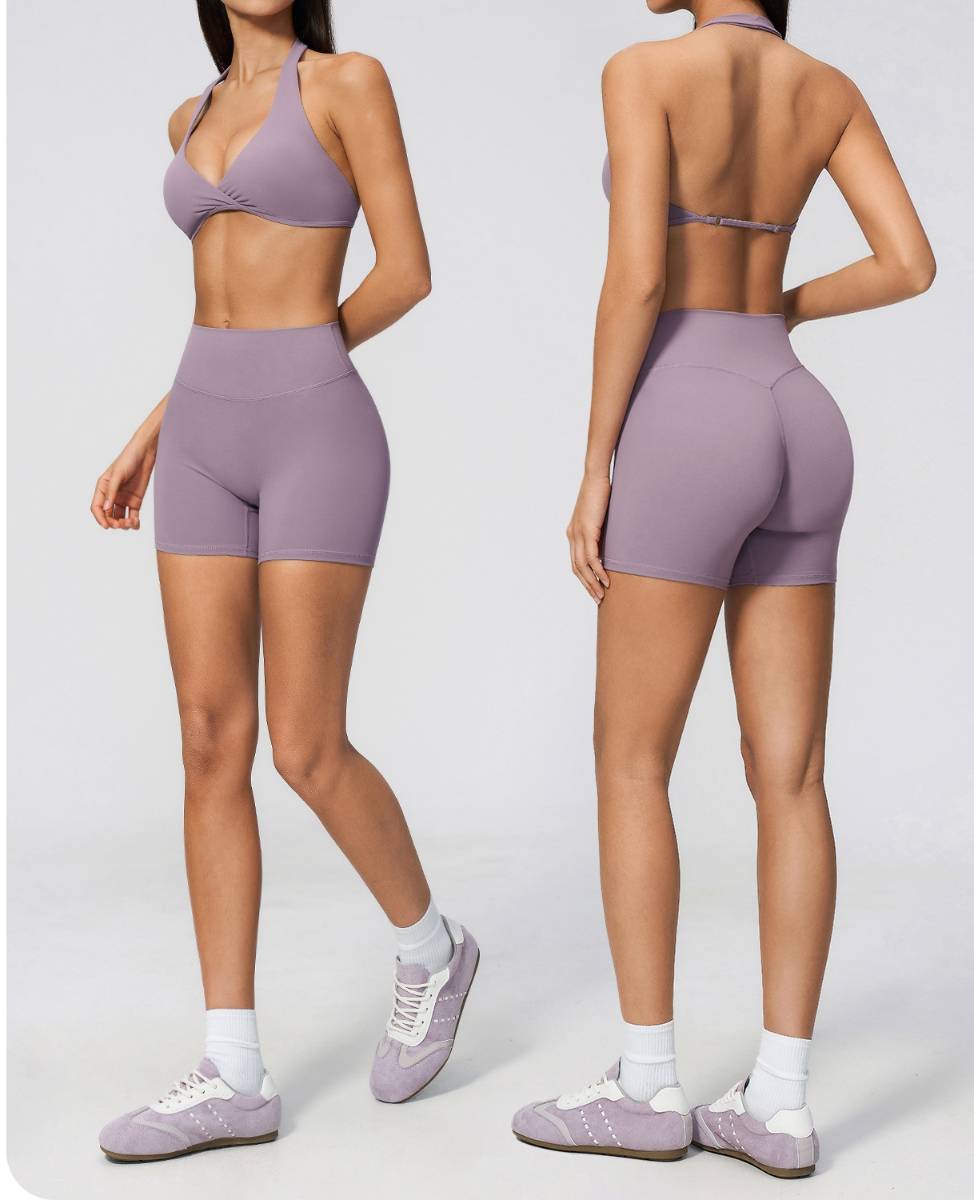 Womens Workout Training 70%nylon 30%spandex Yoga Sets Z-4208 - Leggings print logo 13