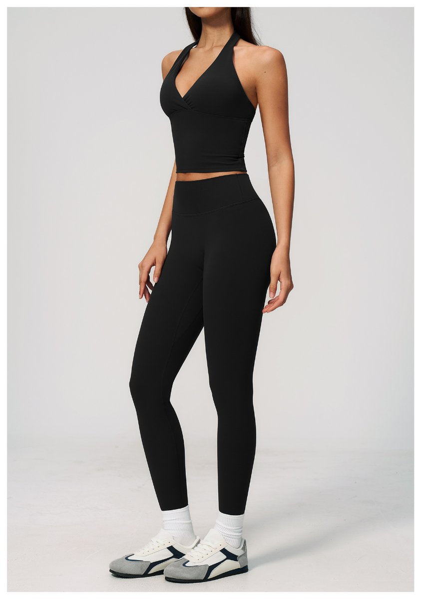 Womens Workout Training 70%nylon 30%spandex Z-4208 Yoga Set print logo 20