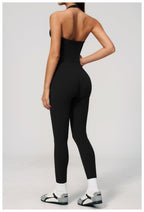 Womens Workout Training 70%nylon 30%spandex Yoga Sets Z-4208 - Flare Leggings print logo 14