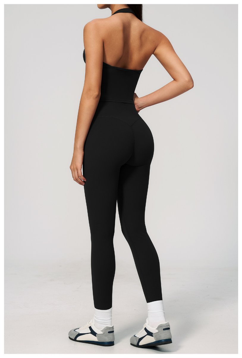 Womens Workout Training 70%nylon 30%spandex Yoga Sets Z-4208 - Flare Leggings print logo 14