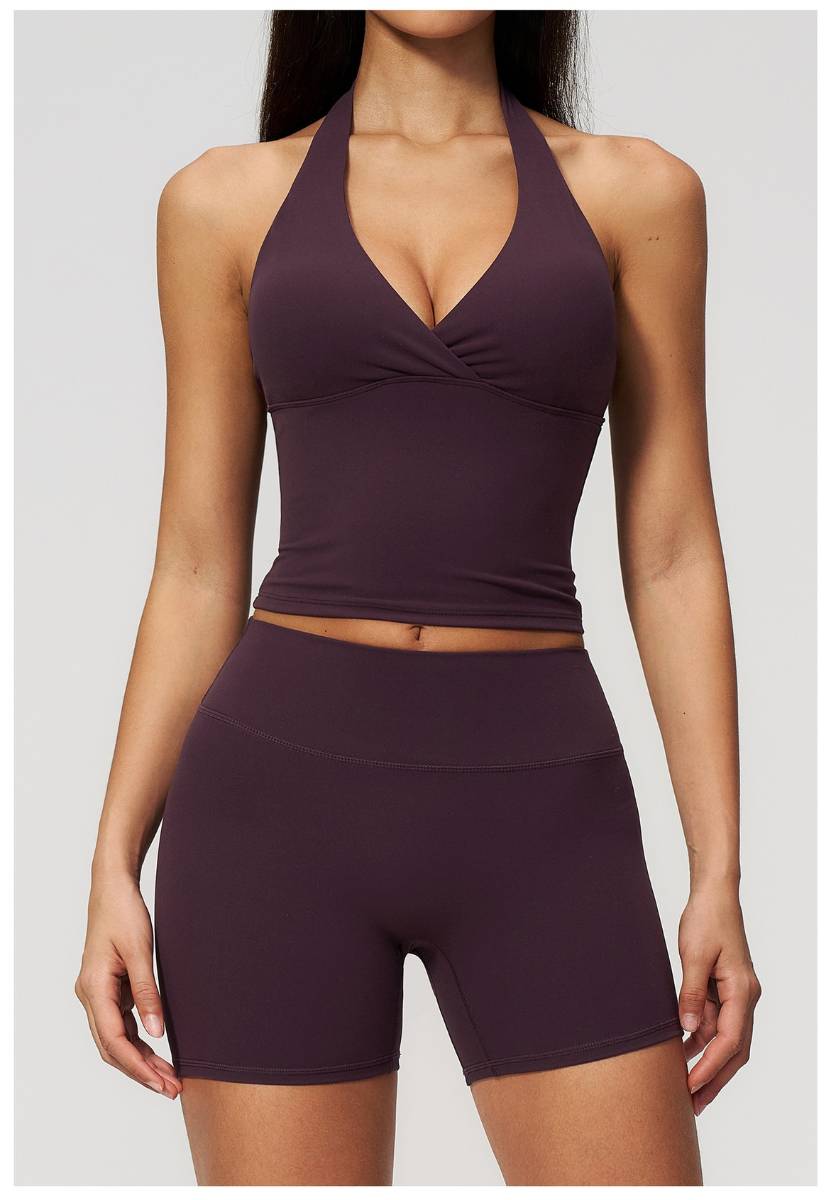 Womens Workout Training 70%nylon 30%spandex Yoga Sets Z-4208 - Leggings print logo 30