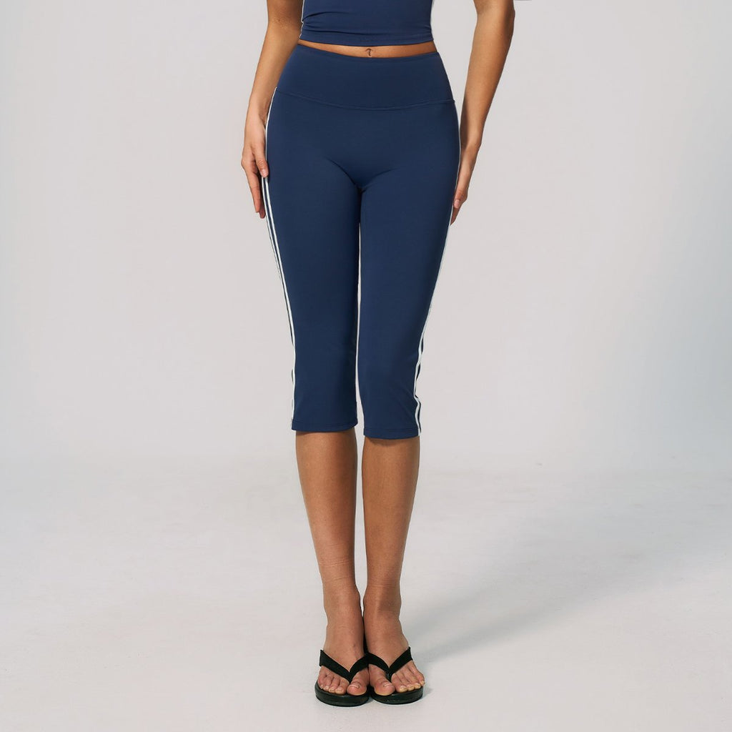 Womens Sports Activewear78%nylon 22%spandex Yoga Sets Z-4506 - Capri Leggings print logo 2