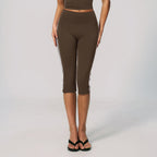 Womens Sports Activewear78%nylon 22%spandex Yoga Sets Z-4506 - Capri Leggings print logo 3
