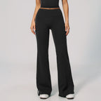 Womens Sports Activewear78%nylon 22%spandex Yoga Sets Z-4506 - Flare Leggings print logo 1