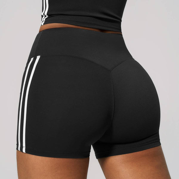 Womens Sports Activewear78%nylon 22%spandex Yoga Sets Z-4506 - shorts print logo 1
