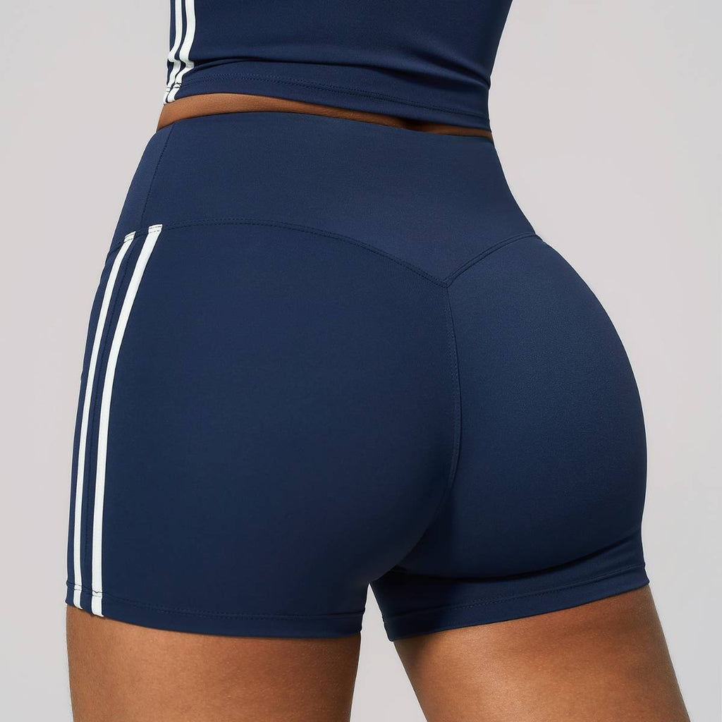 Womens Sports Activewear78%nylon 22%spandex Yoga Sets Z-4506 - shorts print logo 2