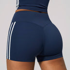 Womens Sports Activewear78%nylon 22%spandex Yoga Sets Z-4506 - shorts print logo 2