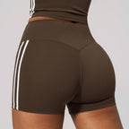 Womens Sports Activewear78%nylon 22%spandex Yoga Sets Z-4506 - shorts print logo 3